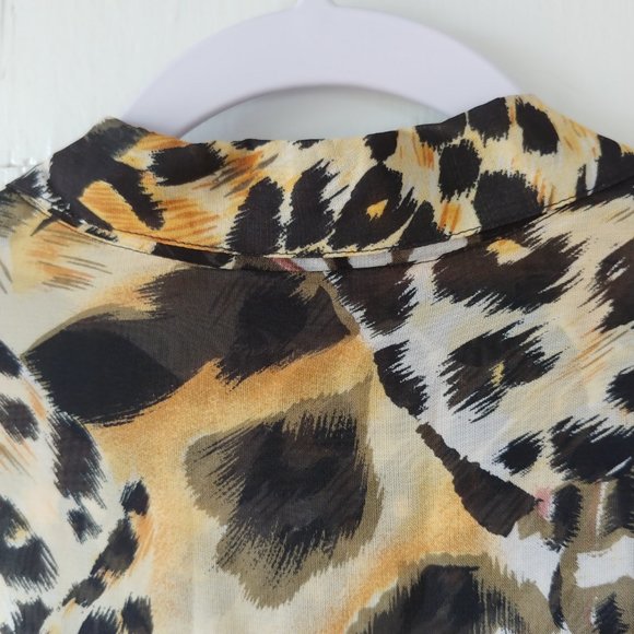 Seidensticker Animal Print Button Up Blouse 16XL - Picture 9 of 16